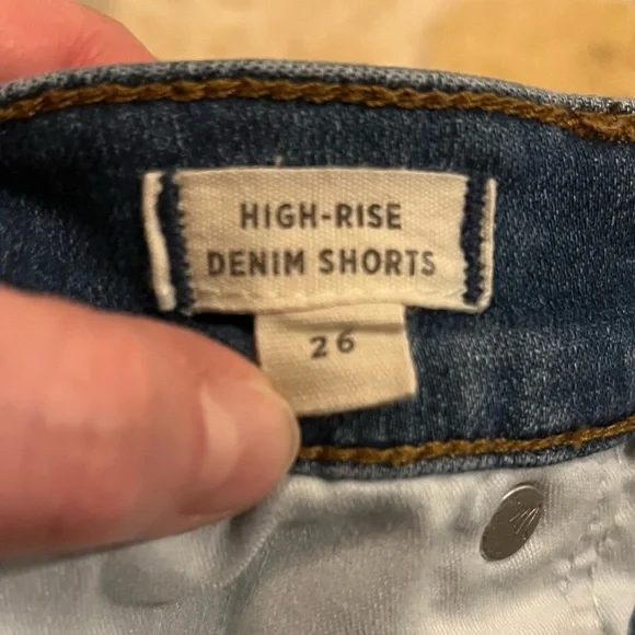 Madewell High-Rise Denim Shorts Size 26 - Picture 8 of 11